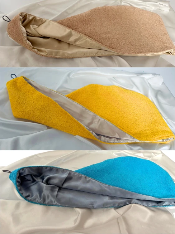 turbany 3 kolory bawełna jedwab