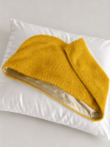 żółta bawełna i złoty jedwab turban do włosów sklep seluna